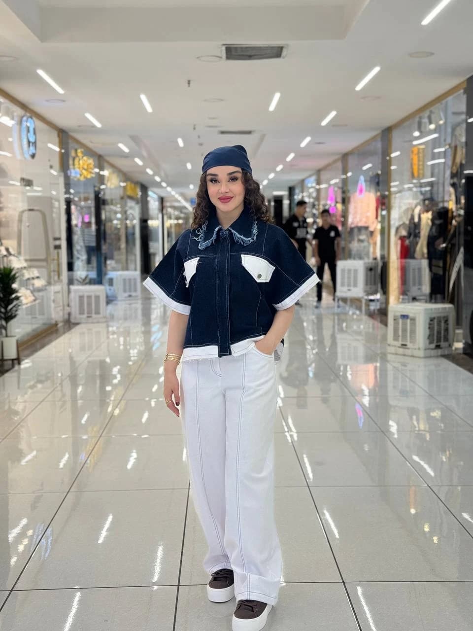 ست زنانه وست جین شلوار