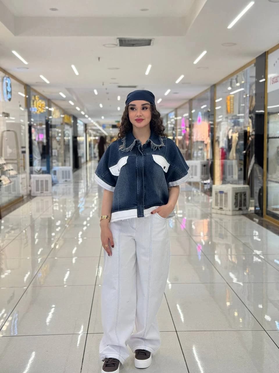 ست زنانه وست جین شلوار — عکس 2
